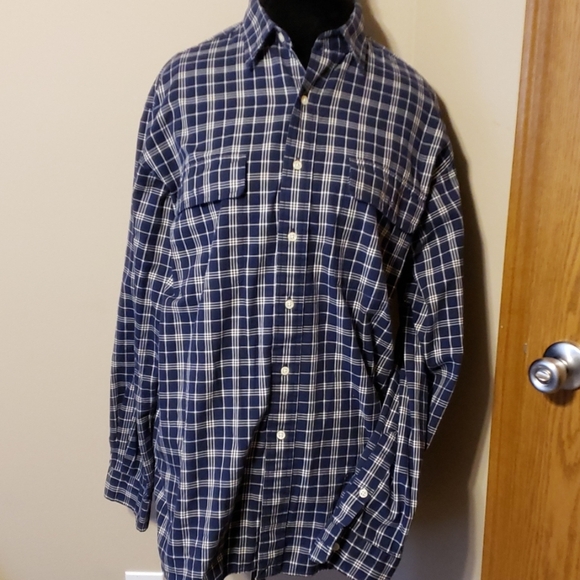 Polo Ralph Lauren blue plaid whitfield 2ply cotton - Picture 1 of 4